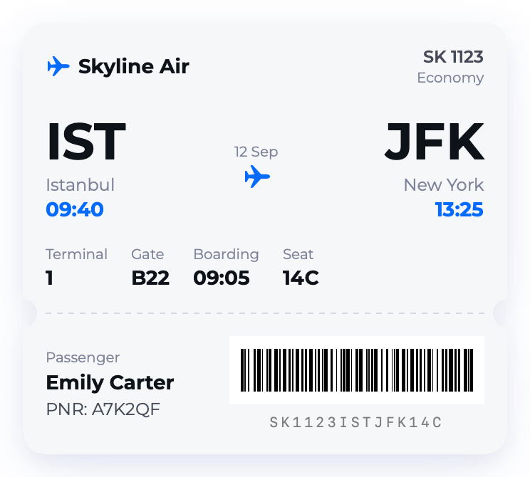 BoardingPass component