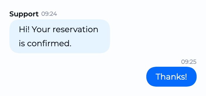 ChatBubble component