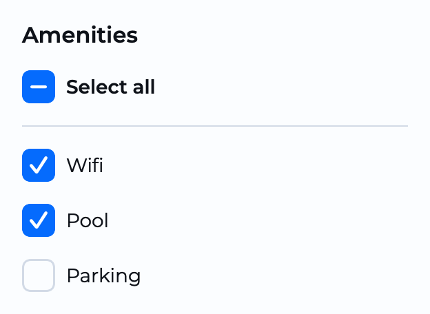 CheckboxGroup component