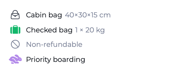 FareFeatureRow component