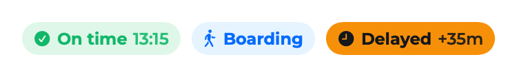 FlightStatusBadge component