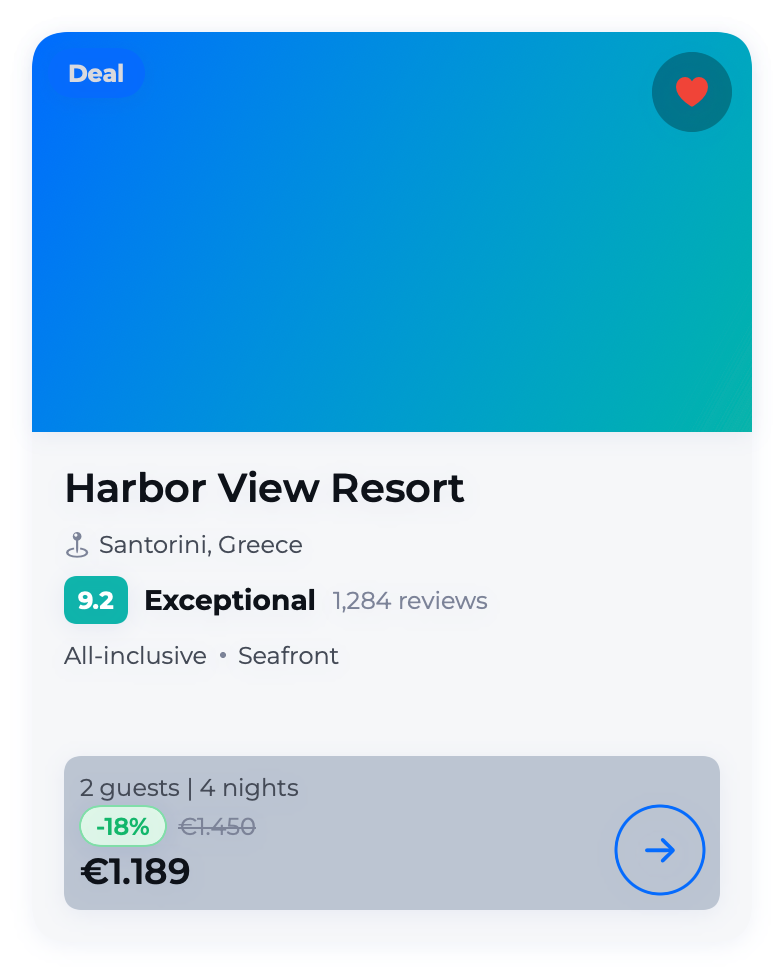 HotelResultCard component