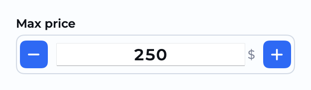 InputNumber component