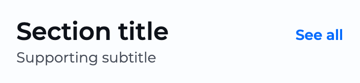Title component