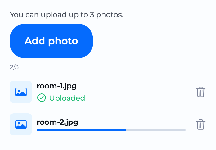 Upload component